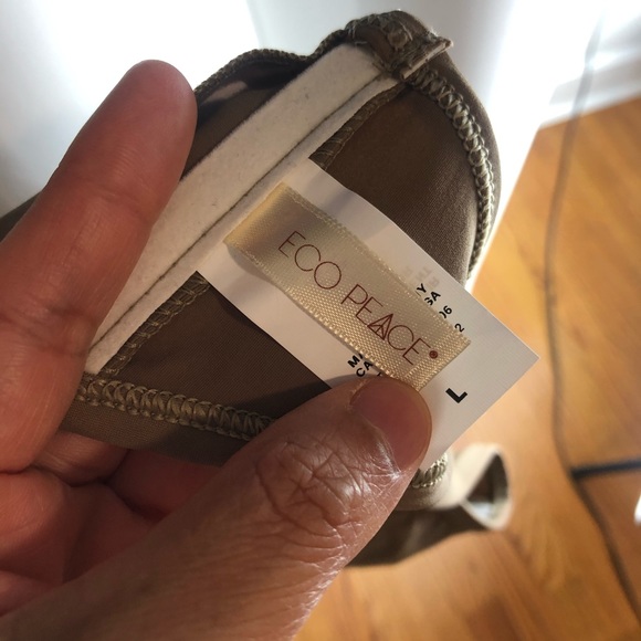 ECO Peace Brown Bikini Swimwear Top - Picture 11 of 15